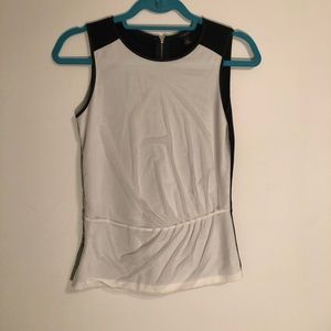 White & black blouse